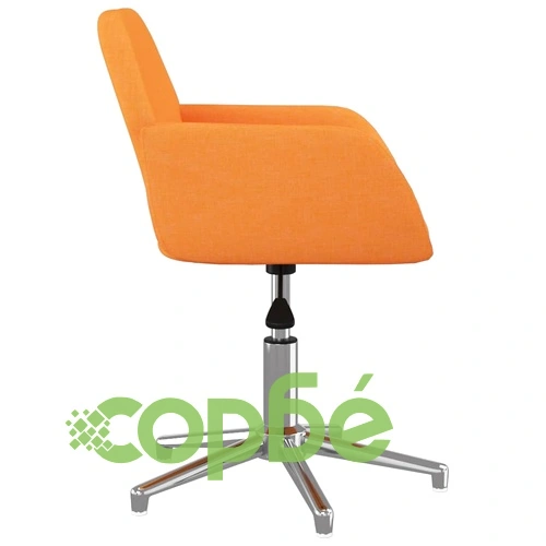 Въртящ се офис стол, тъмножълт, текстил ➤ топ цена ➤ sorbe.bg