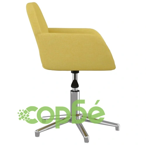 Въртящ се офис стол, светлозелен, текстил ➤ топ цена ➤ sorbe.bg