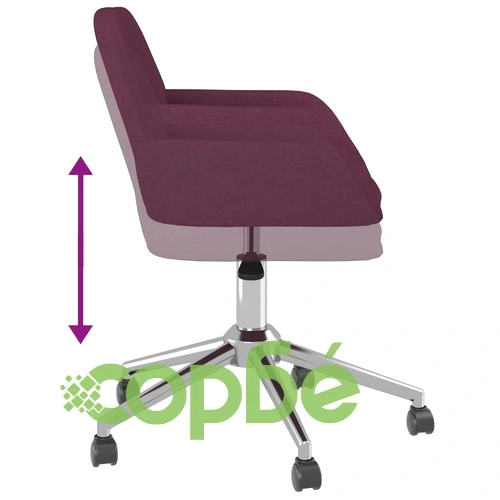 Въртящ се офис стол, лилав, текстил ➤ топ цена ➤ sorbe.bg