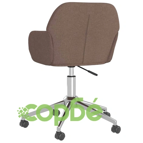 Въртящ се офис стол, таупе, текстил ➤ топ цена ➤ sorbe.bg