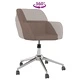 Въртящ се офис стол, таупе, текстил
