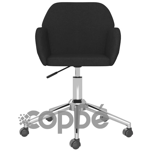 Въртящ се офис стол, черен, текстил ➤ топ цена ➤ sorbe.bg