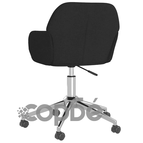 Въртящ се офис стол, черен, текстил ➤ топ цена ➤ sorbe.bg