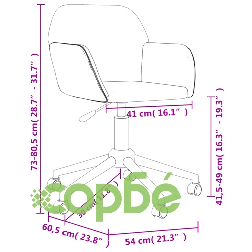 Въртящ се офис стол, черен, текстил ➤ топ цена ➤ sorbe.bg