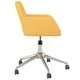 Въртящ се офис стол, светложълт, текстил