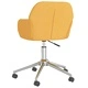 Въртящ се офис стол, светложълт, текстил