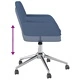Въртящ се офис стол, син, текстил