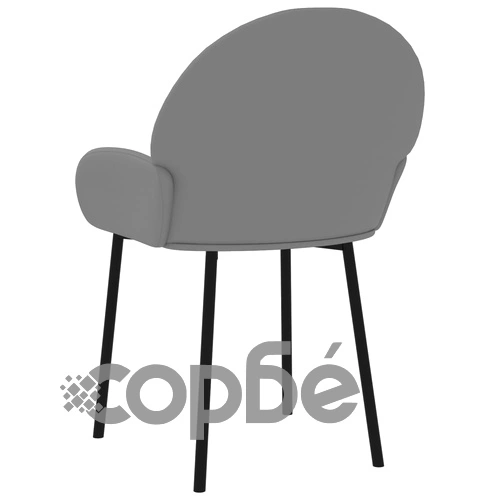 Трапезни столове, 2 бр, сиви, изкуствена кожа ➤ топ цена ➤ sorbe.bg