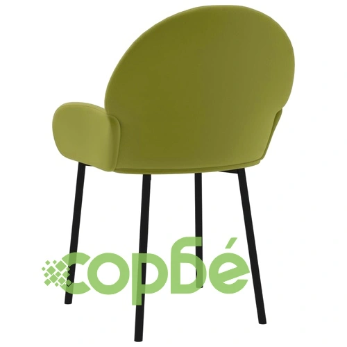 Трапезни столове, 2 бр, светлозелени, кадифе ➤ топ цена ➤ sorbe.bg