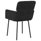 Трапезни столове, 2 бр, черни, кадифе