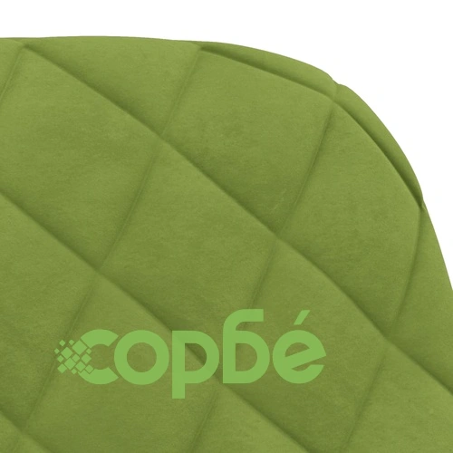 Въртящи се трапезни столове, 2 бр, светлозелени, кадифе ➤ топ цена ➤ sorbe.bg
