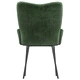 Трапезни столове, 2 бр, тъмнозелени, кадифе