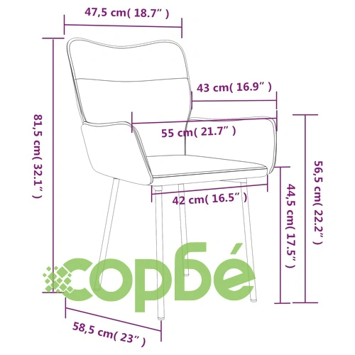 Трапезни столове, 2 бр, светлосиви, кадифе ➤ топ цена ➤ sorbe.bg
