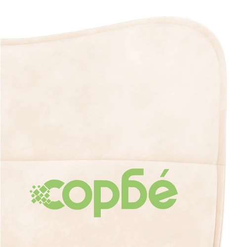 Трапезни столове, 2 бр, кремави, кадифе ➤ топ цена ➤ sorbe.bg