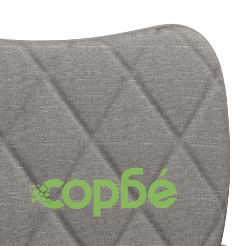 Трапезни столове, 2 бр, светлосиви, текстил ➤ топ цена ➤ sorbe.bg