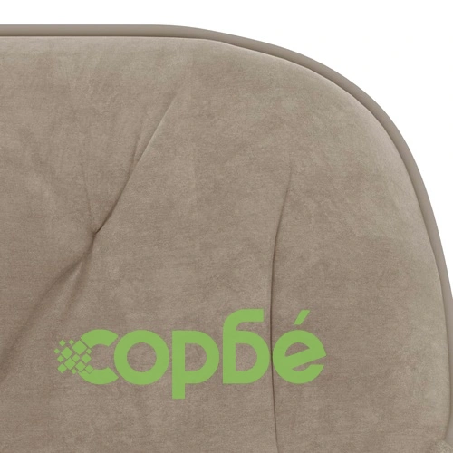 Въртящ се офис стол, светлосив, кадифе ➤ топ цена ➤ sorbe.bg