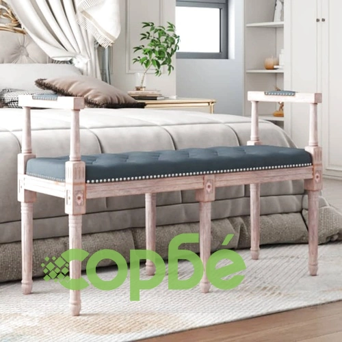 Пейка, тъмносива, 110x40x70 см, кадифе ➤ топ цена ➤ sorbe.bg