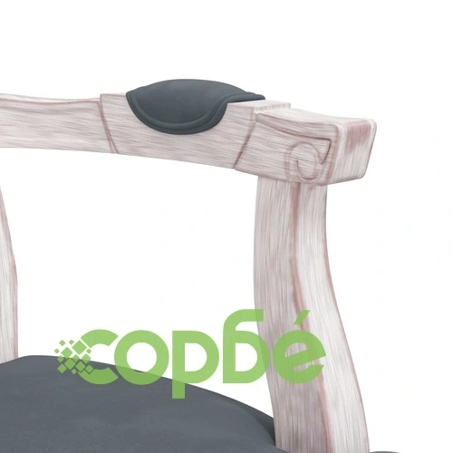 Трапезни столове, 2 бр, тъмносиви, 62x59,5x100,5 см, кадифе ➤ топ цена ➤ sorbe.bg