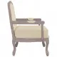Кресло, бежово, 64x64x90 см, лен