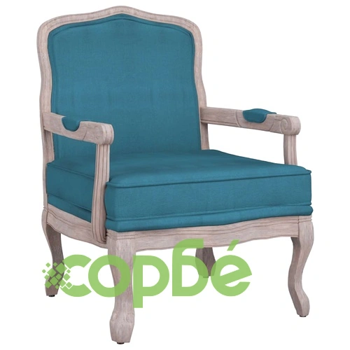 Фотьойл, син, 64x64x90 см, кадифе ➤ топ цена ➤ sorbe.bg