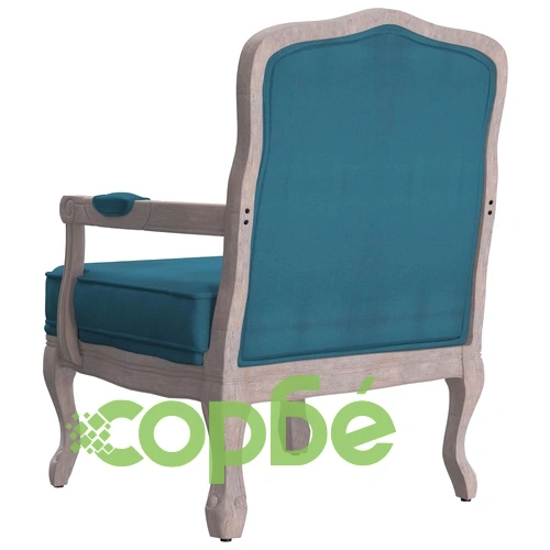 Фотьойл, син, 64x64x90 см, кадифе ➤ топ цена ➤ sorbe.bg