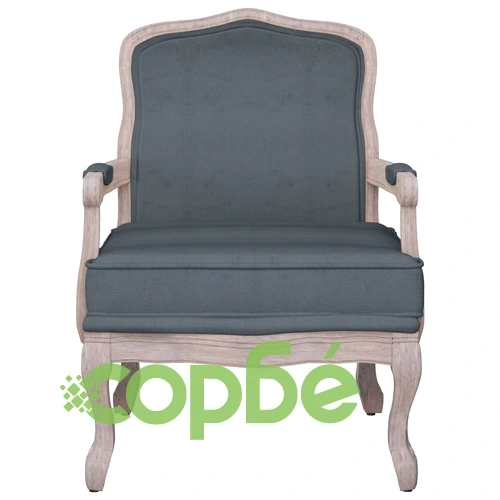 Фотьойл, тъмносив, 64x64x90 см, кадифе ➤ топ цена ➤ sorbe.bg