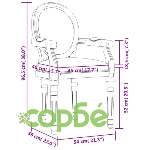 Трапезен стол черен 54x56x96,5 см кадифе ➤ топ цена ➤ sorbe.bg