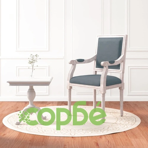 Фотьойл, тъмносив, 54x59x99 см, кадифе ➤ топ цена ➤ sorbe.bg