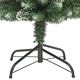 Изкуствена тънка коледна елха със стойка, 150 см, PVC