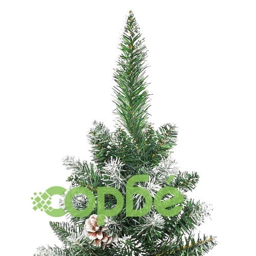 Изкуствена тънка коледна елха със стойка, 180 см, PVC ➤ топ цена ➤ sorbe.bg