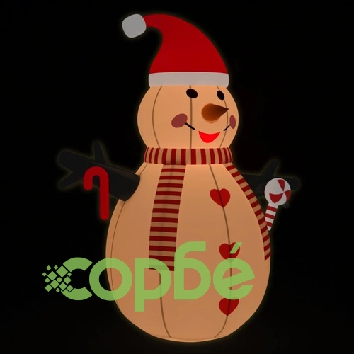 Надуваем снежен човек с LED, 460 см ➤ топ цена ➤ sorbe.bg