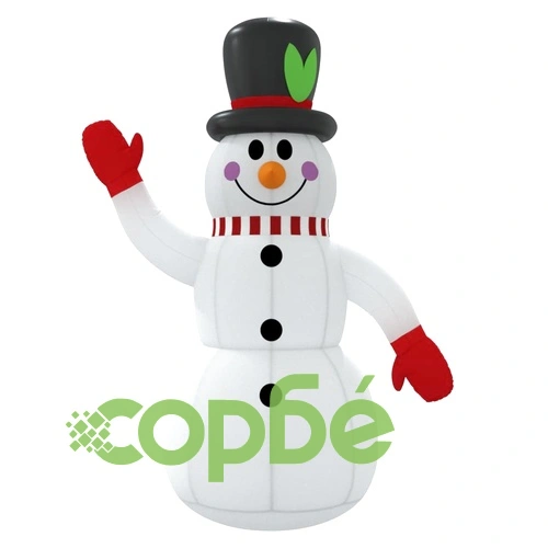 Надуваем снежен човек с LED, 240 см ➤ топ цена ➤ sorbe.bg