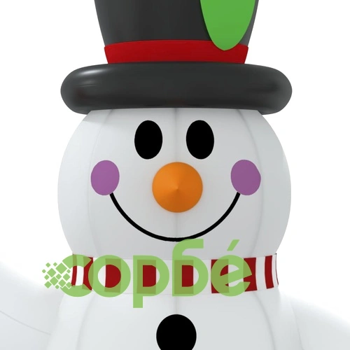 Надуваем снежен човек с LED, 240 см ➤ топ цена ➤ sorbe.bg