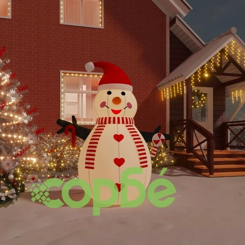 Надуваем снежен човек с LED 250 см ➤ топ цена ➤ sorbe.bg