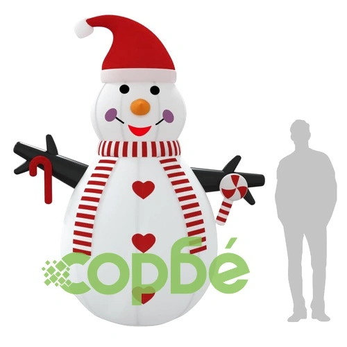 Надуваем снежен човек с LED, 300 см ➤ топ цена ➤ sorbe.bg