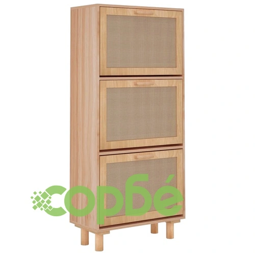 Шкаф за обувки кафяв 52x25x115 см инженерно дърво и ратан на топ цена от sorbe.bg Шкаф за обувки кафяв 52x25x115 см инженерно дърво и ратан ➤ топ цена ➤ sorbe.bg