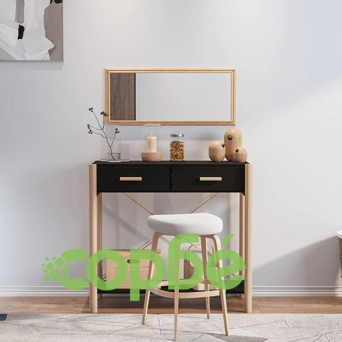 Конзолна маса, черна, 82x38x75 см, инженерно дърво ➤ топ цена ➤ sorbe.bg