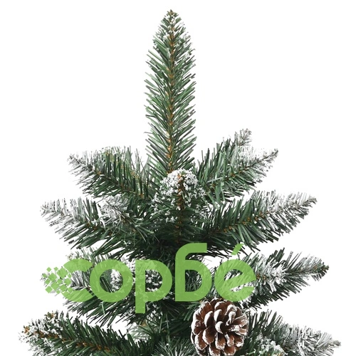 Изкуствена коледна елха със стойка, зелена, 150 см, PVC ➤ топ цена ➤ sorbe.bg