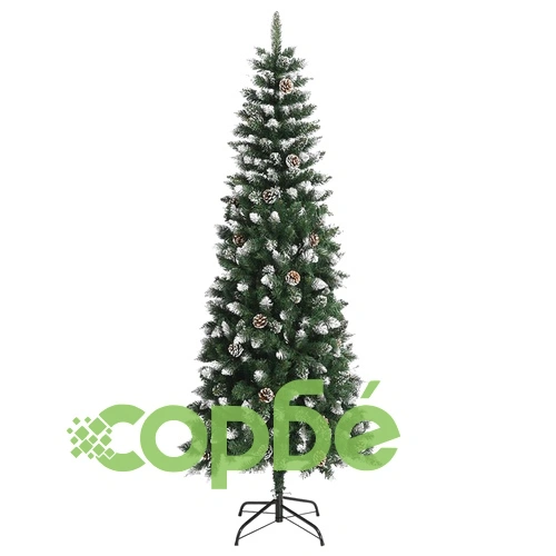 Изкуствена коледна елха със стойка, зелена, 240 см, PVC ➤ топ цена ➤ sorbe.bg