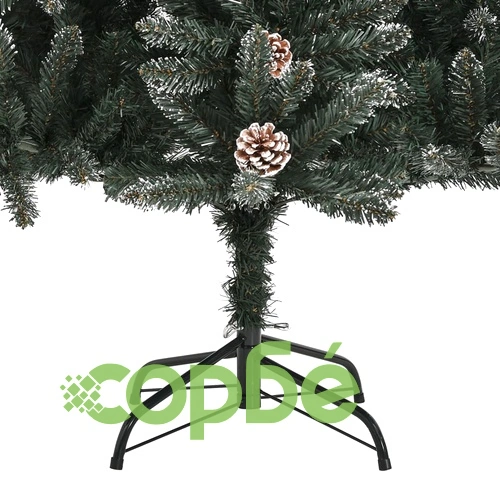 Изкуствена коледна елха със стойка, зелена, 150 см, PVC ➤ топ цена ➤ sorbe.bg