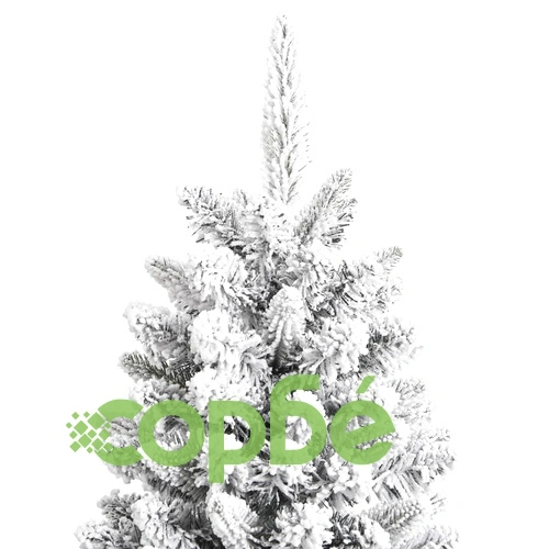 Изкуствена коледна елха с флокиран сняг, 210 см, PVC и PE ➤ топ цена ➤ sorbe.bg