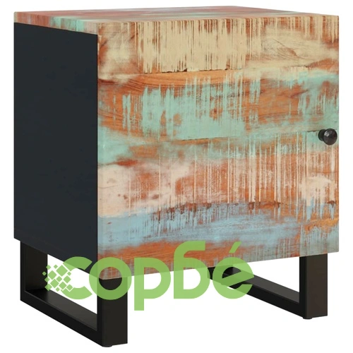 Нощно шкафче 40x33x46 см регенерирано дърво масив ➤ топ цена ➤ sorbe.bg