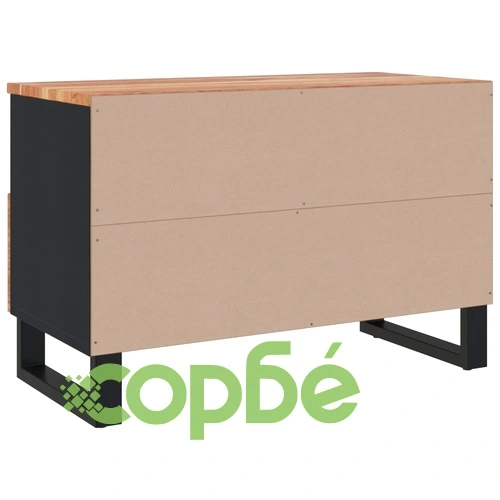 ТВ шкаф, 70x33x46 см, масивно акациево дърво ➤ топ цена ➤ sorbe.bg