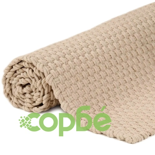 Килим правоъгълен естествен 160x230 см памук ➤ топ цена ➤ sorbe.bg