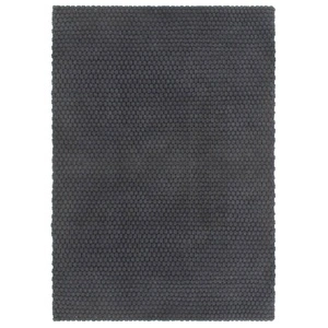 Килим правоъгълен антрацит 120x180 см памук