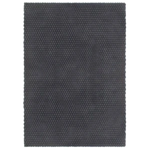 Килим правоъгълен антрацит 180x250 см памук