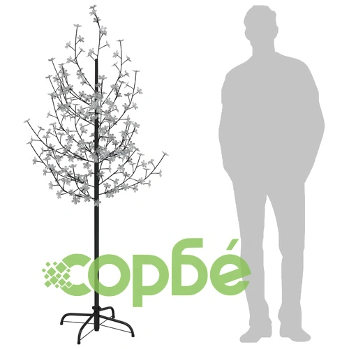 Черешов цвят LED дърво топло бяло 200 LED 180 см ➤ топ цена ➤ sorbe.bg