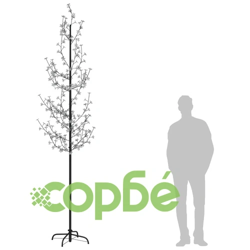Черешов цвят LED дърво топло бяло 368 LED 300 см ➤ топ цена ➤ sorbe.bg