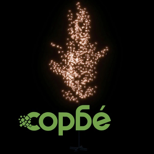 Черешов цвят LED дърво топло бяло 672 LED 400 см ➤ топ цена ➤ sorbe.bg