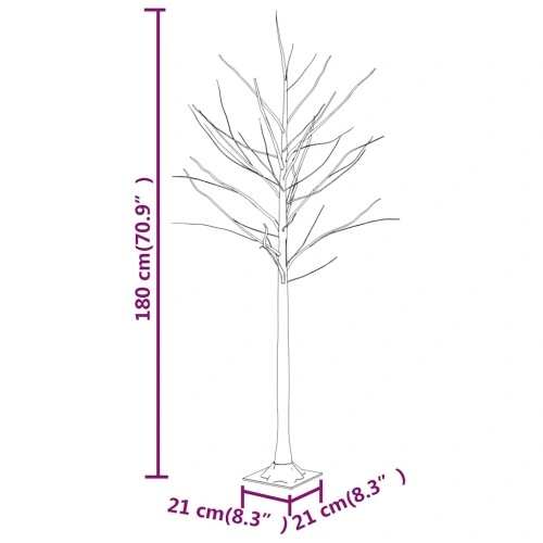 LED дърво бяла бреза топло бяло 96 светодиода 180 см ➤ топ цена ➤ sorbe.bg